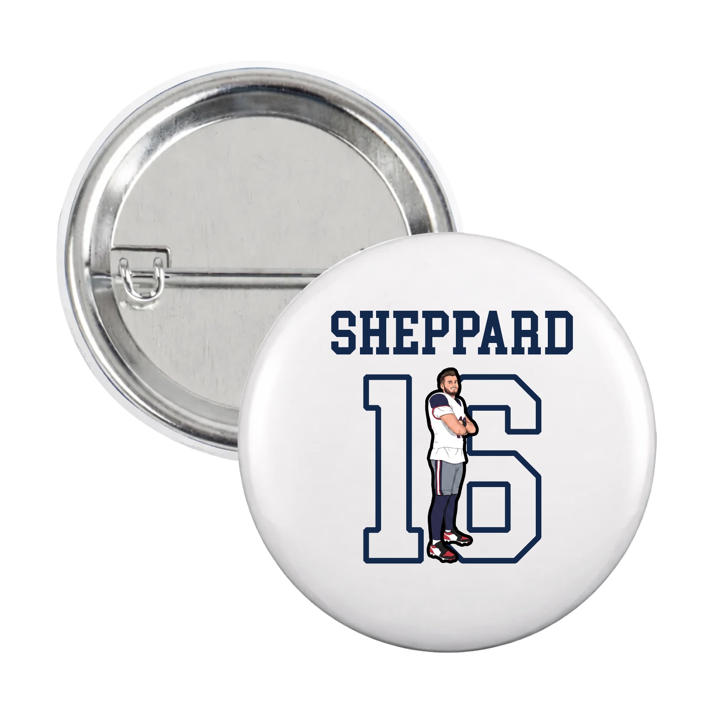 Game Day Button — Shirsey in White
