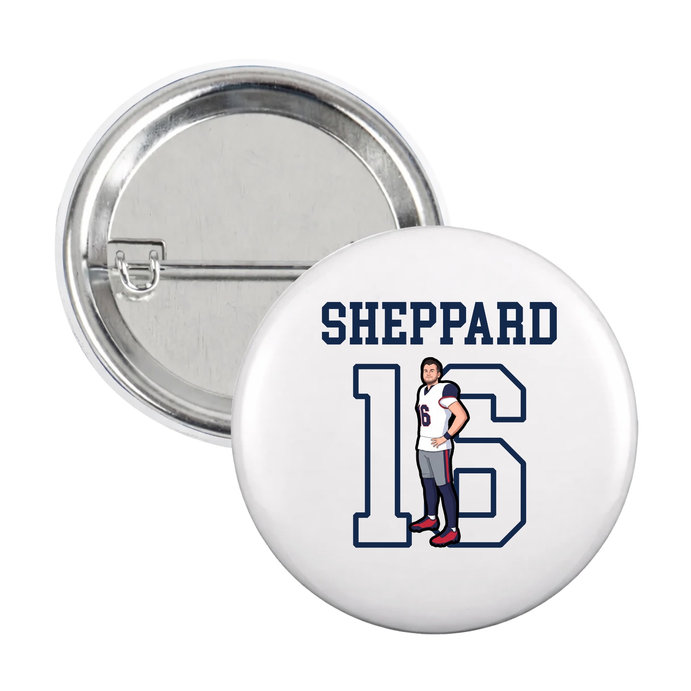 Game Day Button — Shirsey in White