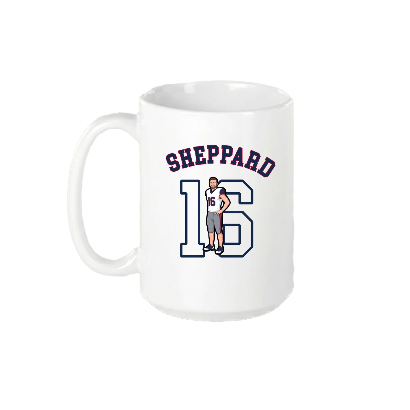 15oz Coffee Mug — Shirsey Arch in White
