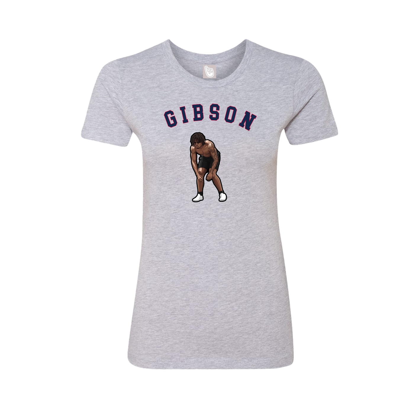 Fitted Women's Tee — Shirsey Arch in Grey