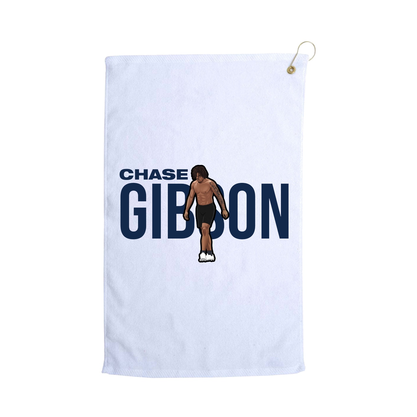 Golf Towel — Player Name in White