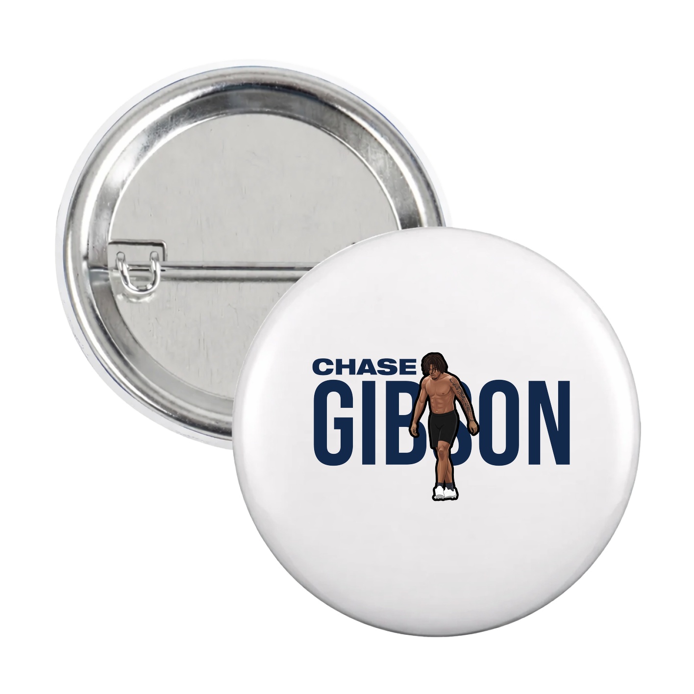 Game Day Button — Player Name in White