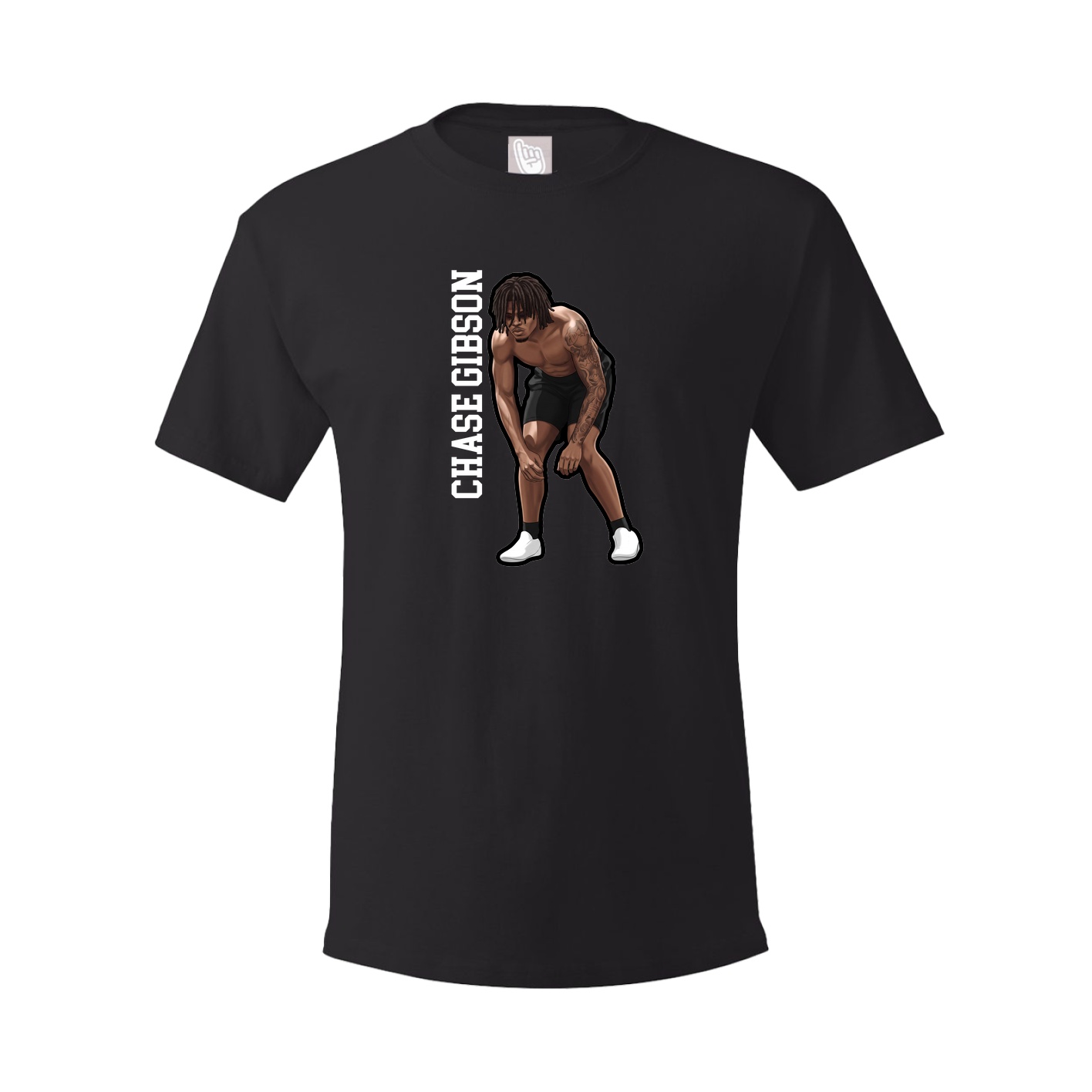 Tee — Name Vertical in Black