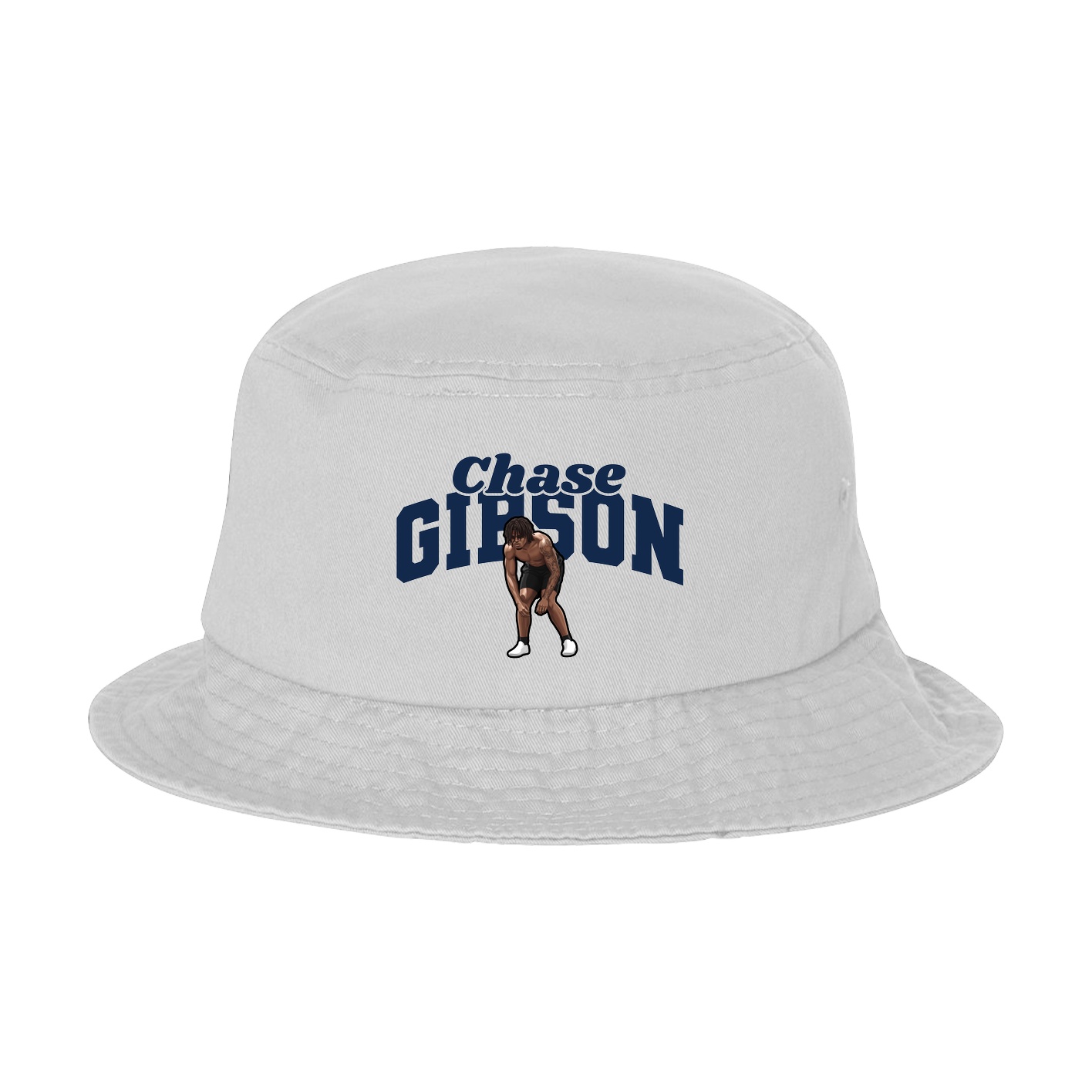 Bucket Cap — Signature Arch in White