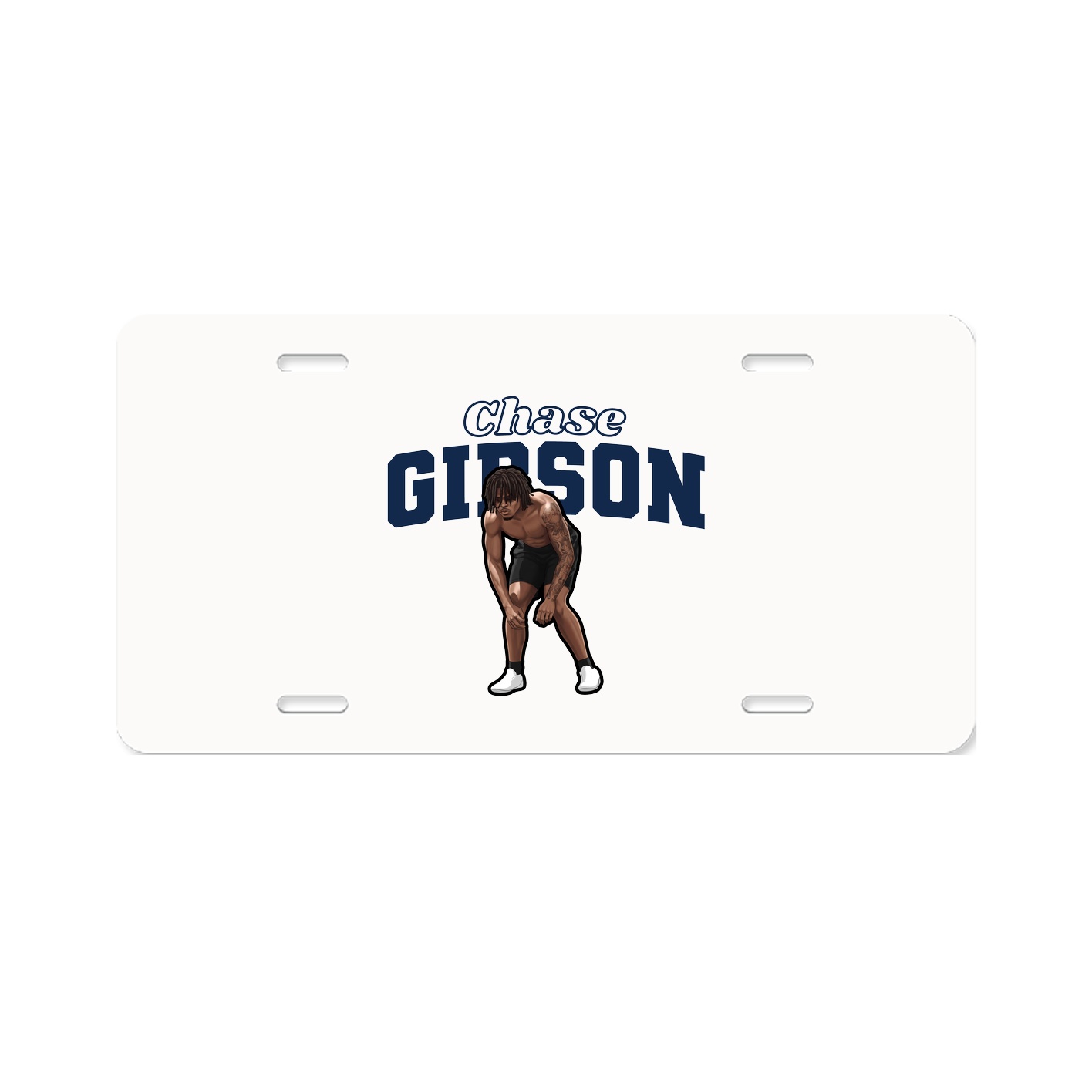 License Plate — Name Arch in Classic