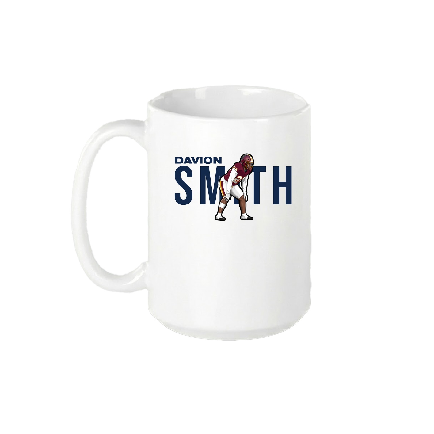 15oz Coffee Mug — Player Name in White