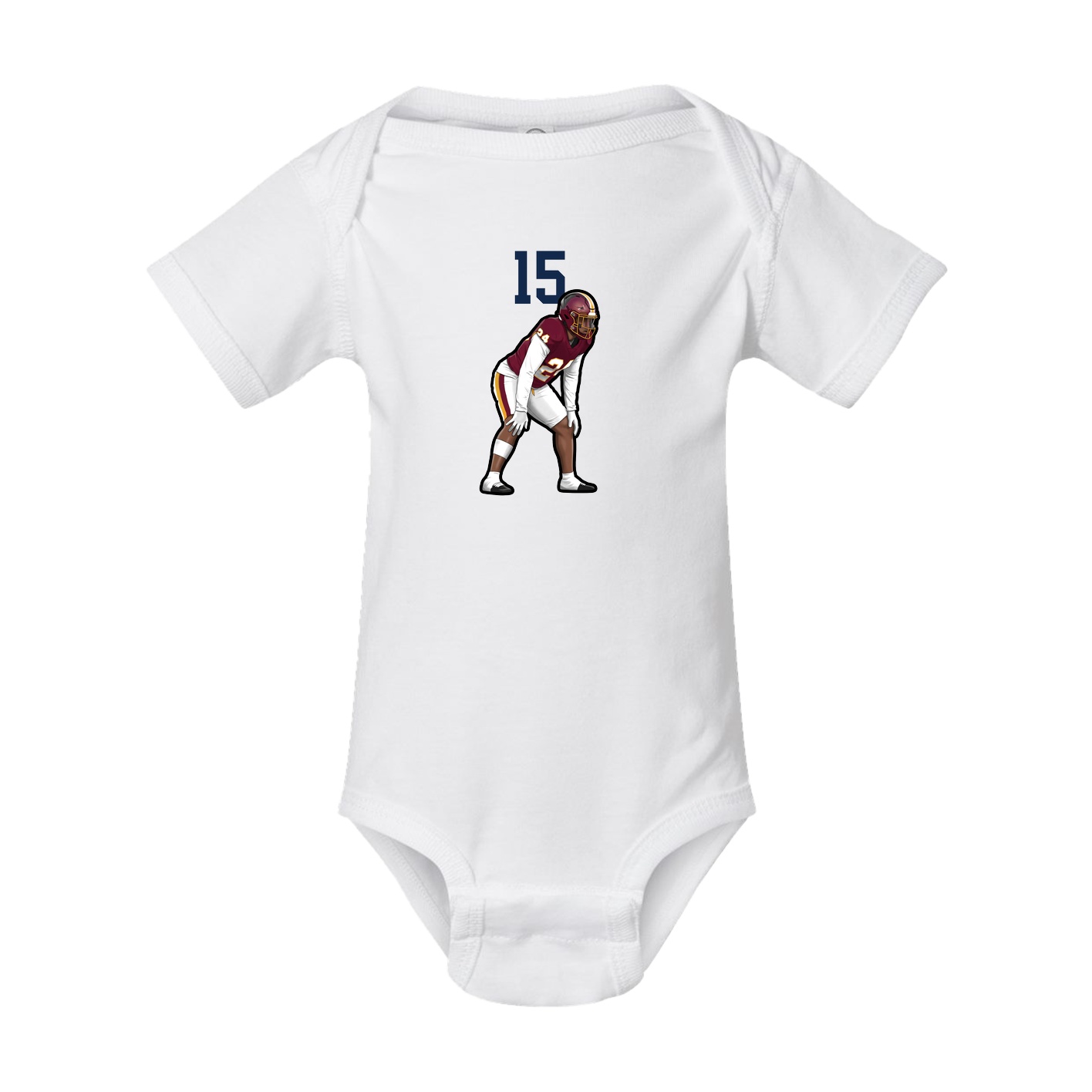 Baby Onesie — Number Top in White
