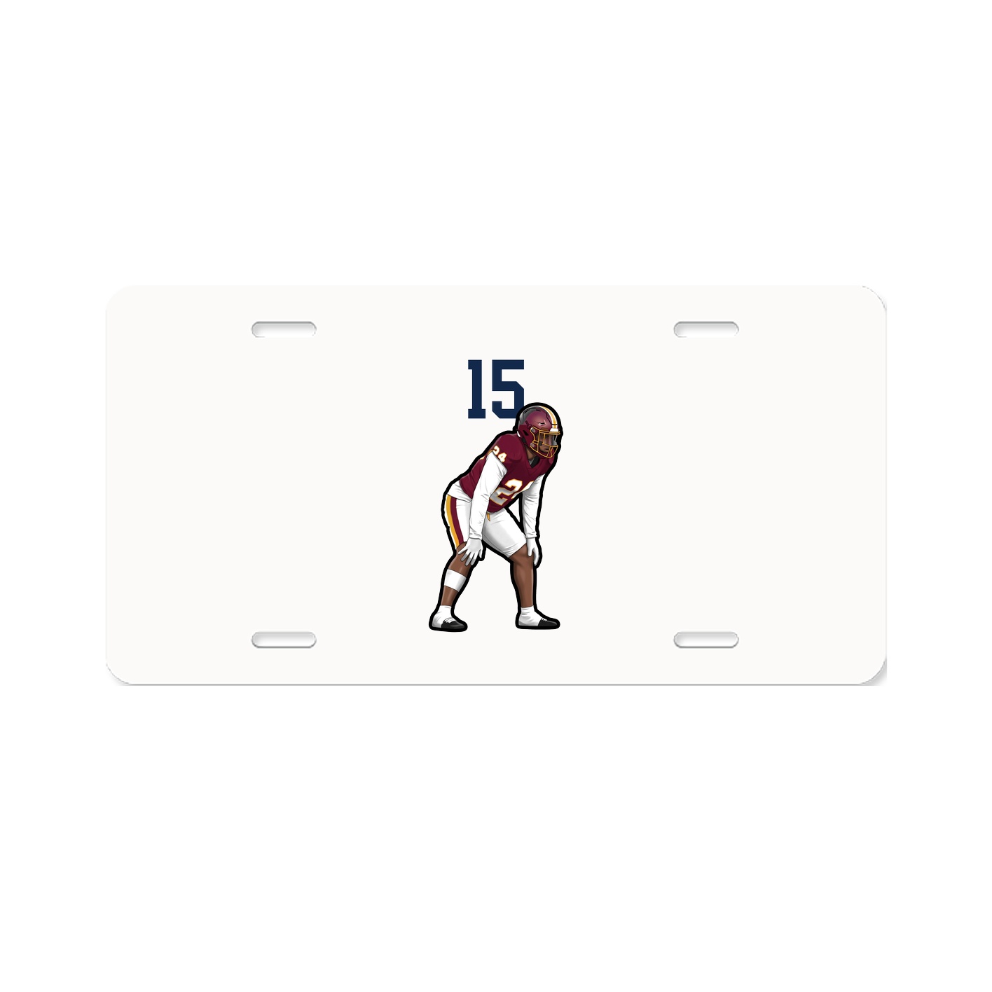 License Plate — Number Top in Classic