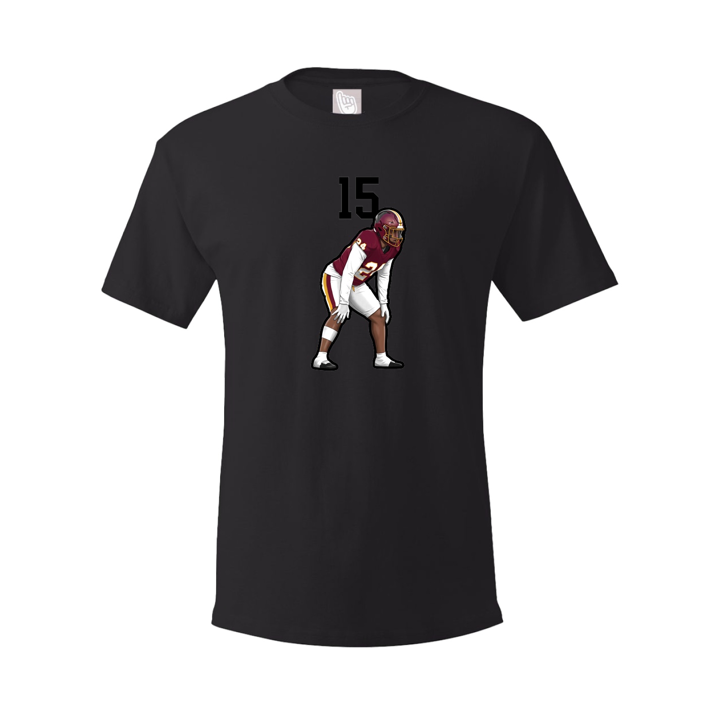 Youth Tee — Number Top in Black