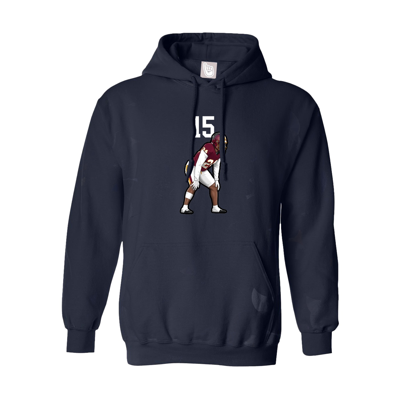 Hoodie — Number Top in Navy