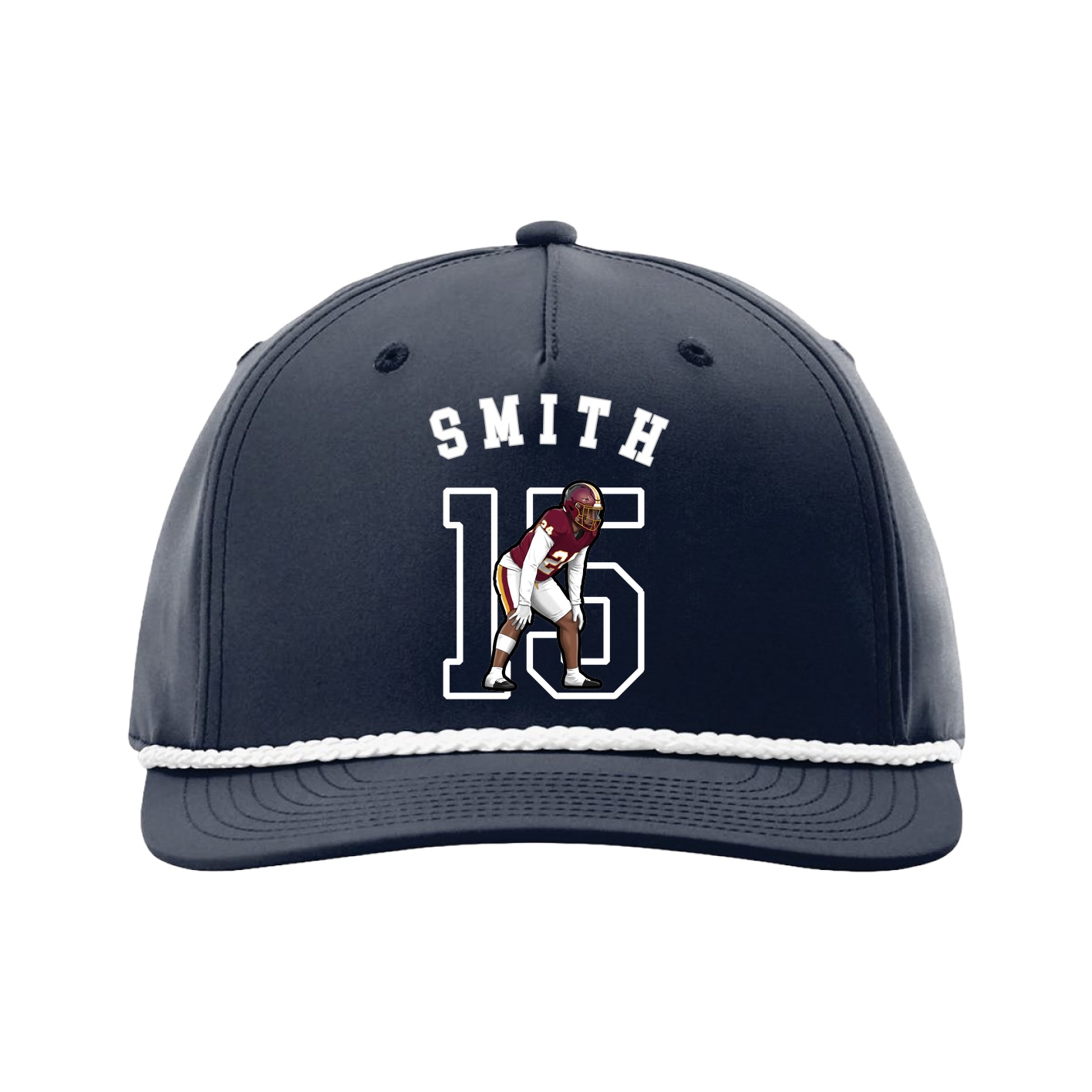 Five-Panel Classic Rope Cap — Shirsey Arch in Navy