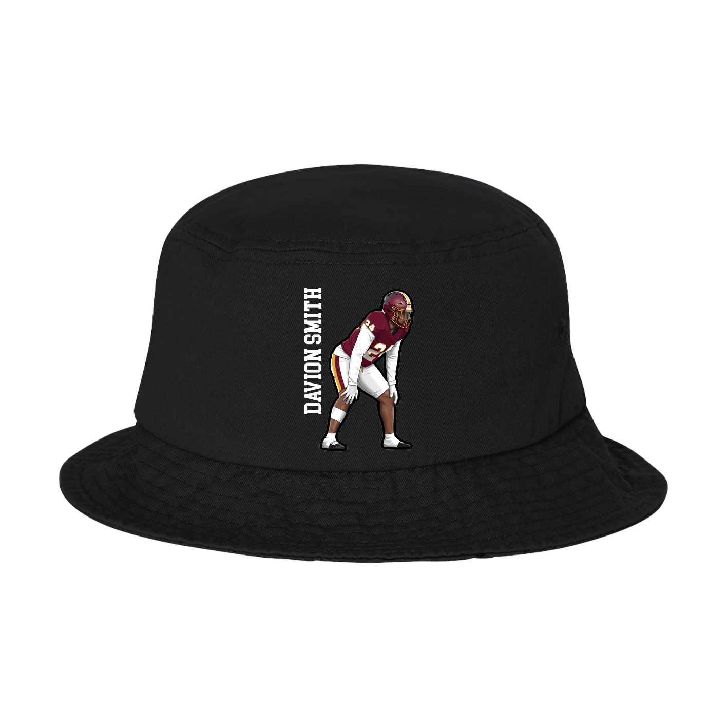 Bucket Cap — Name Vertical in Black