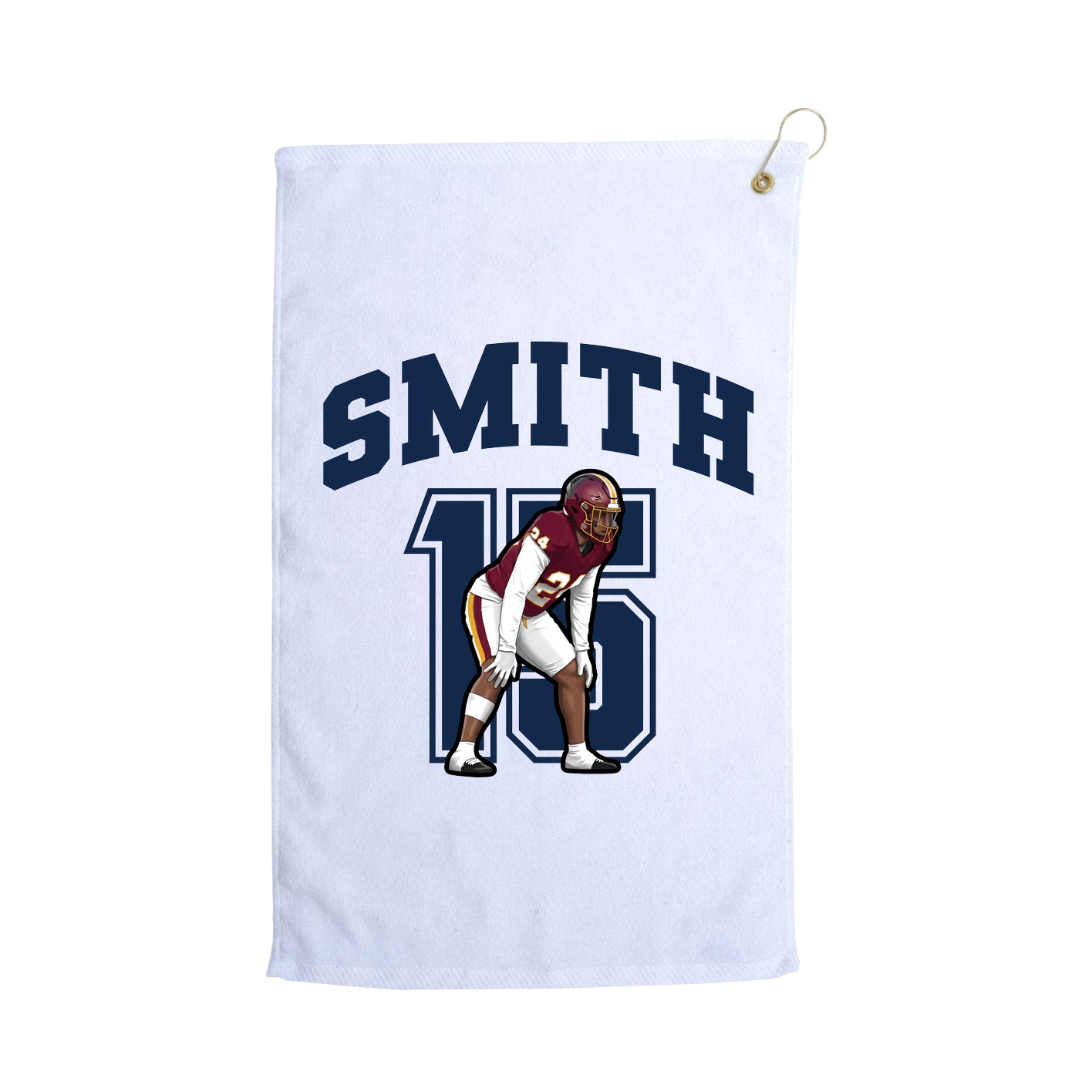 Golf Towel — Number in White
