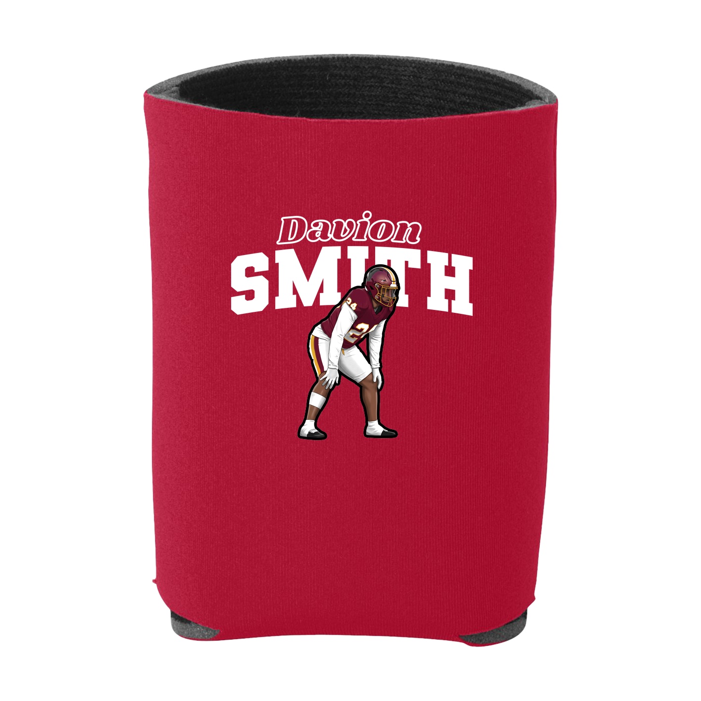 Can Holder — Name Arch in Red