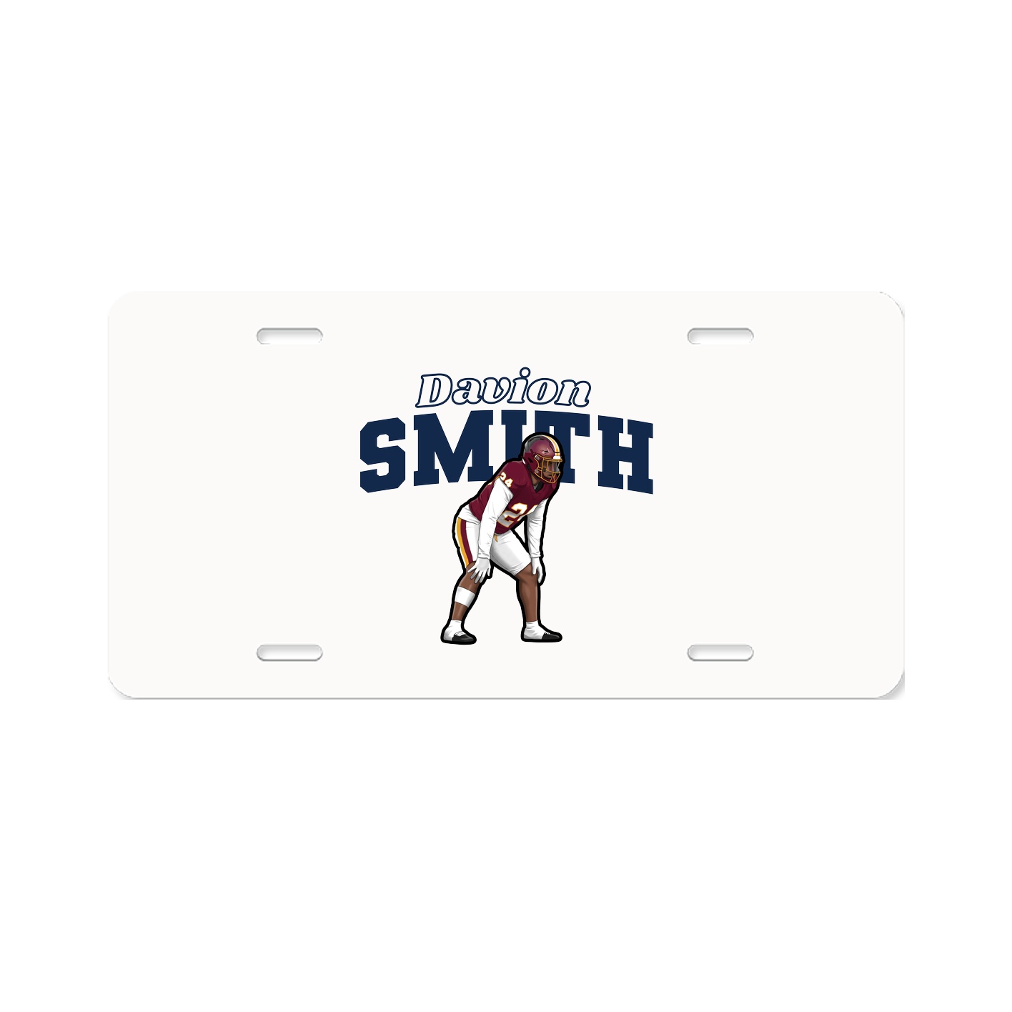 License Plate — Name Arch in Classic