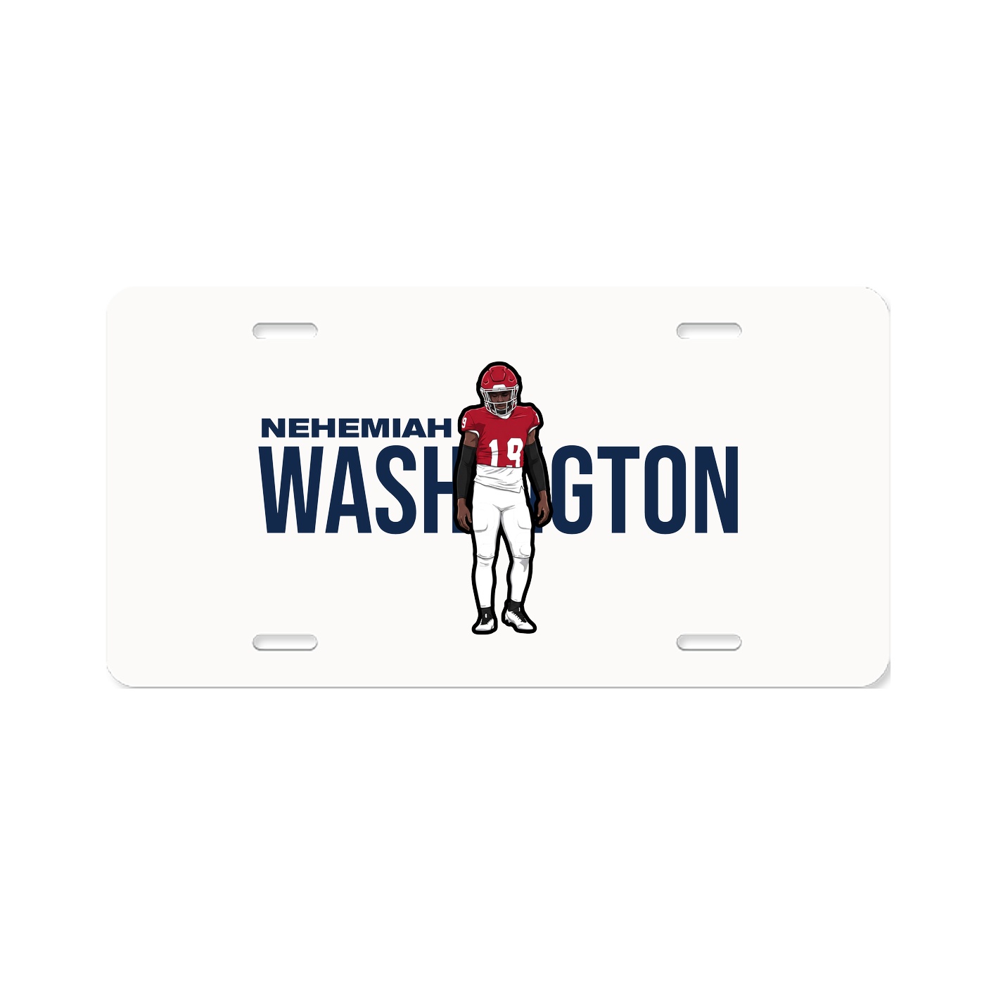 License Plate — Player Name in Classic