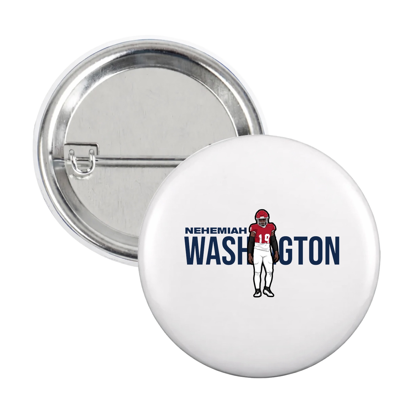 Game Day Button — Player Name in White