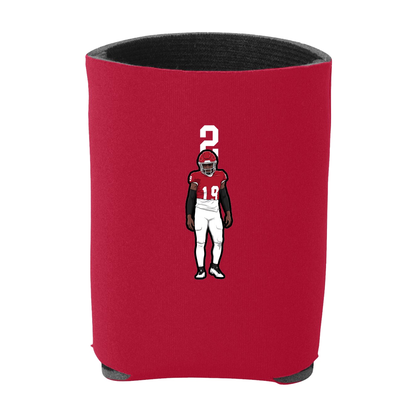 Can Holder — Number Top in Red