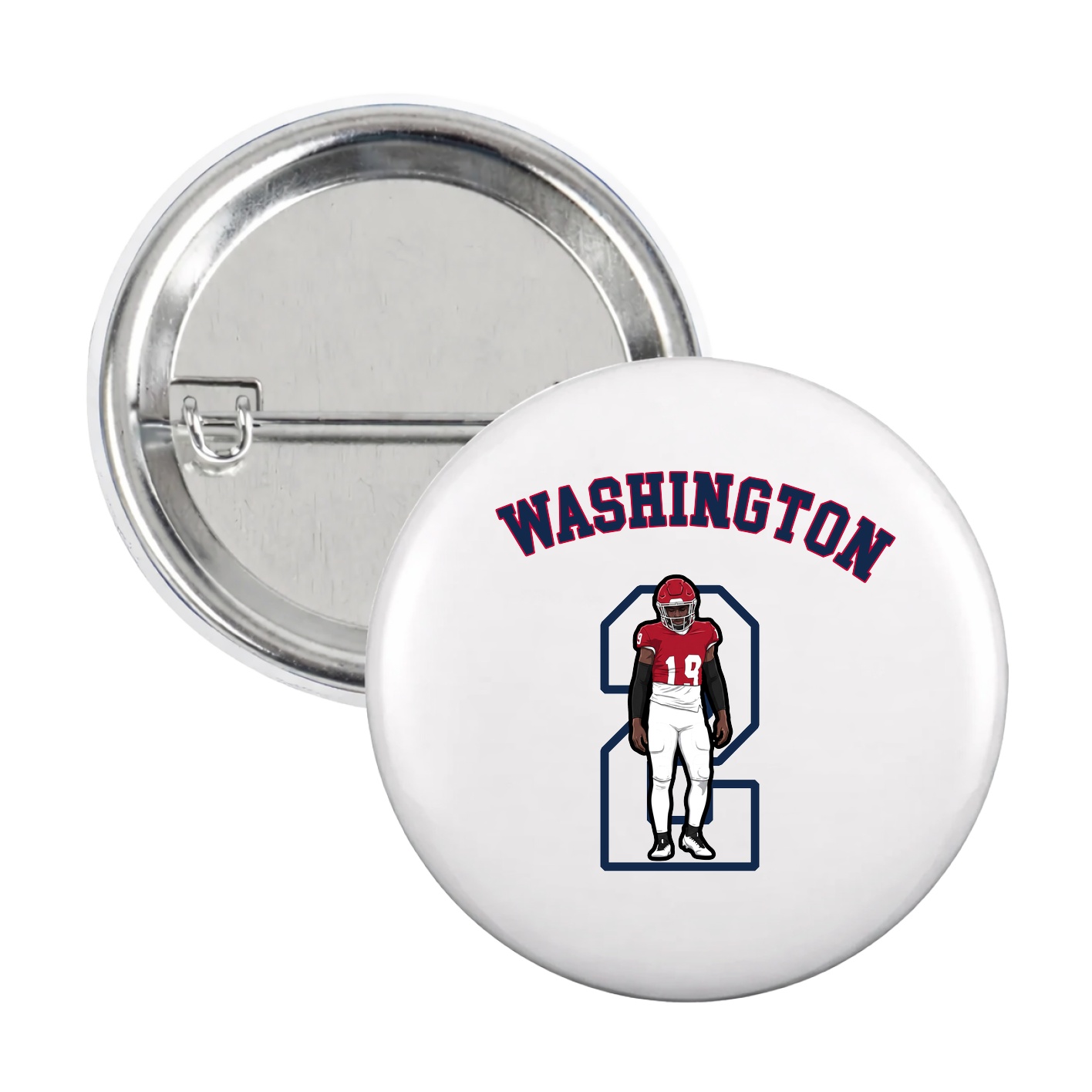 Game Day Button — Shirsey Arch in White