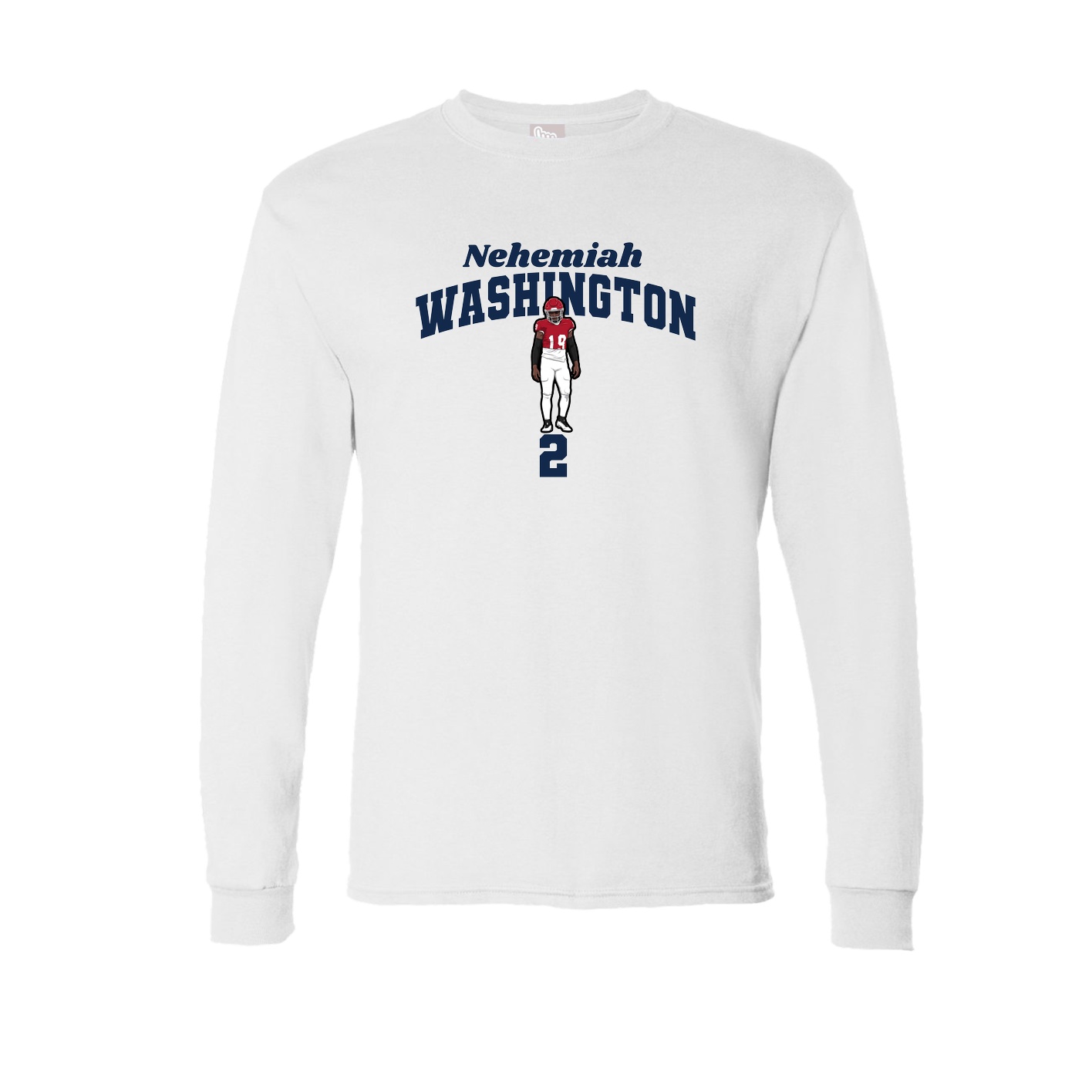 Long Sleeve Tee — Signature Arch in White