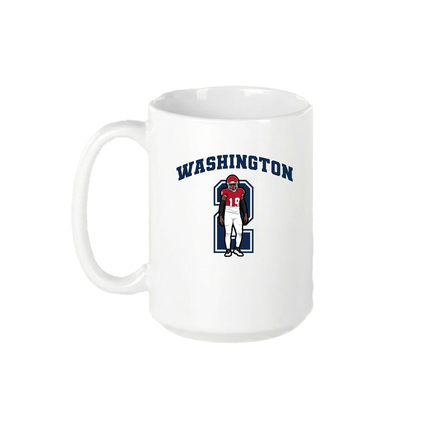 15oz Coffee Mug — Number in White