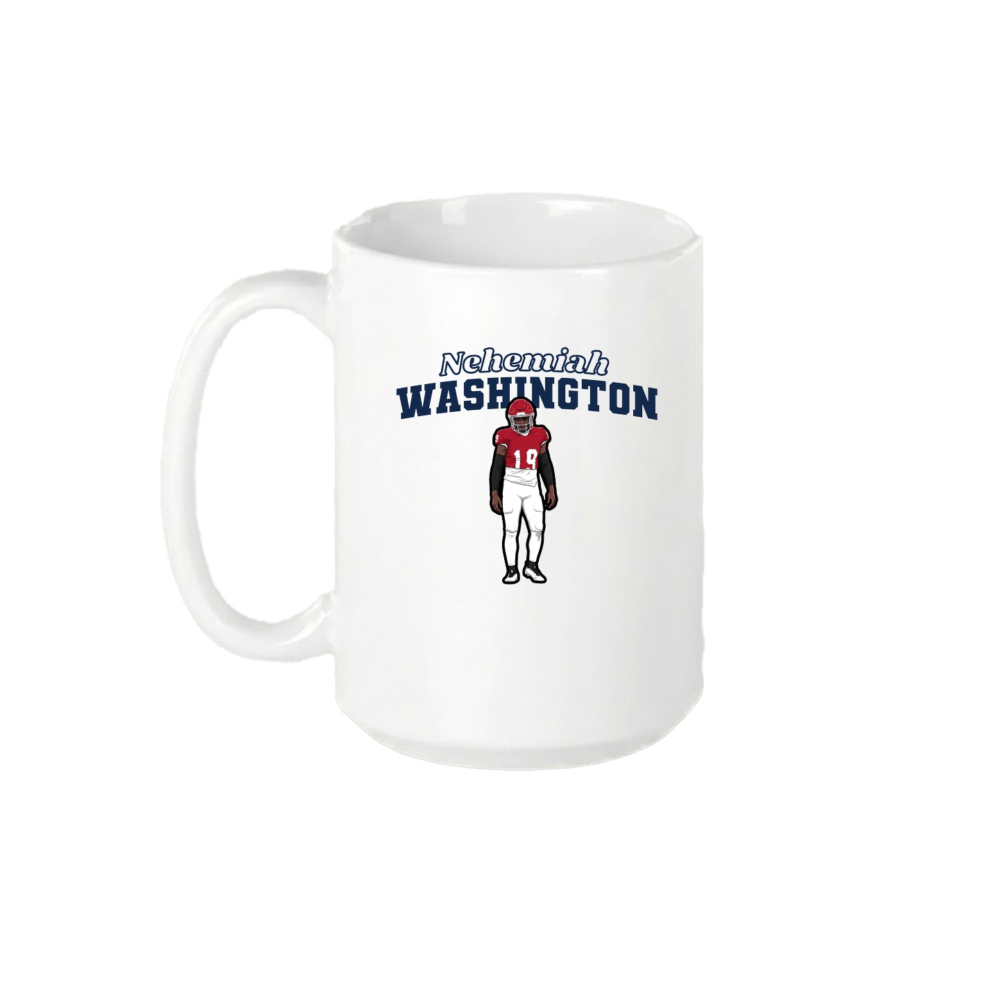 15oz Coffee Mug — Name Arch in White