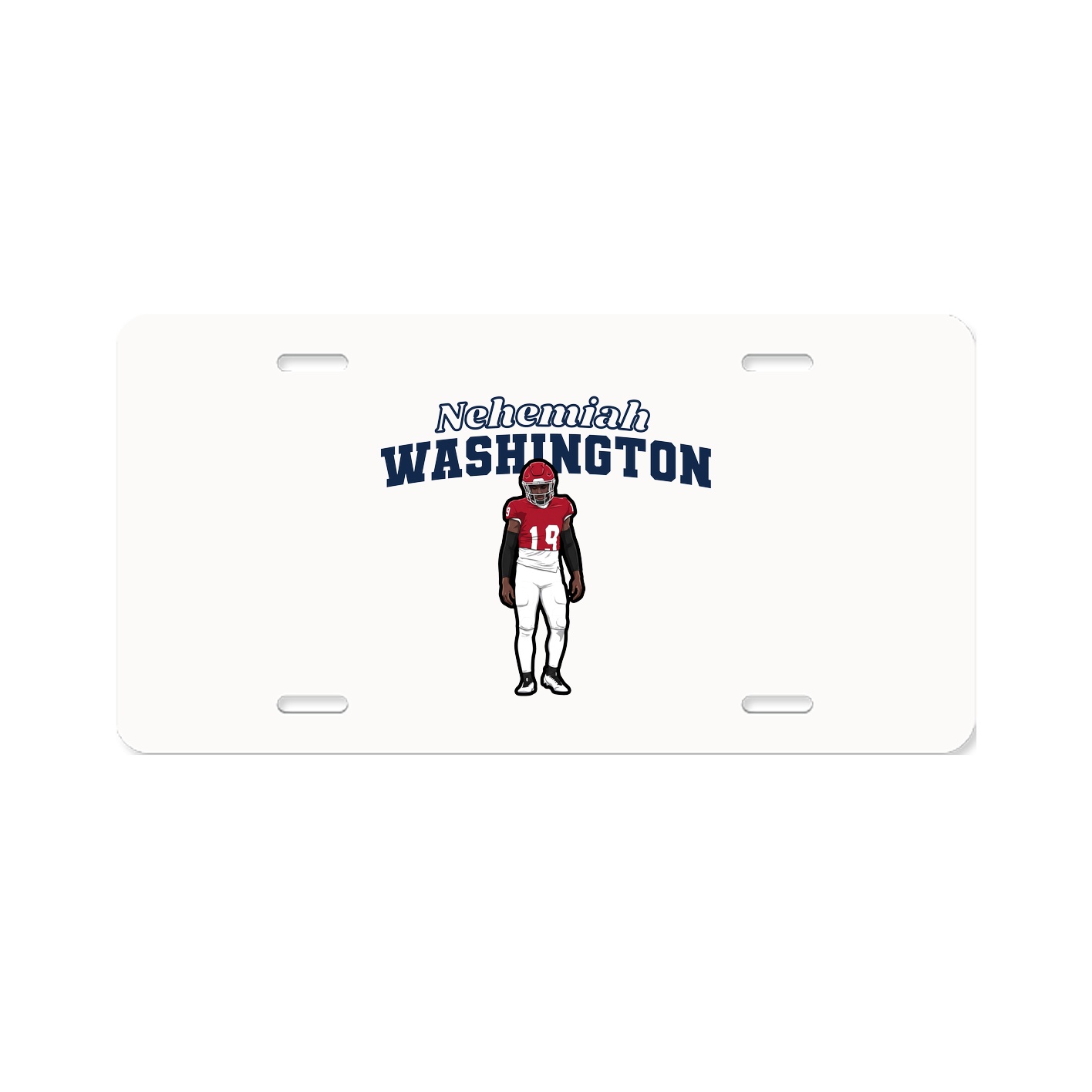 License Plate — Name Arch in Classic