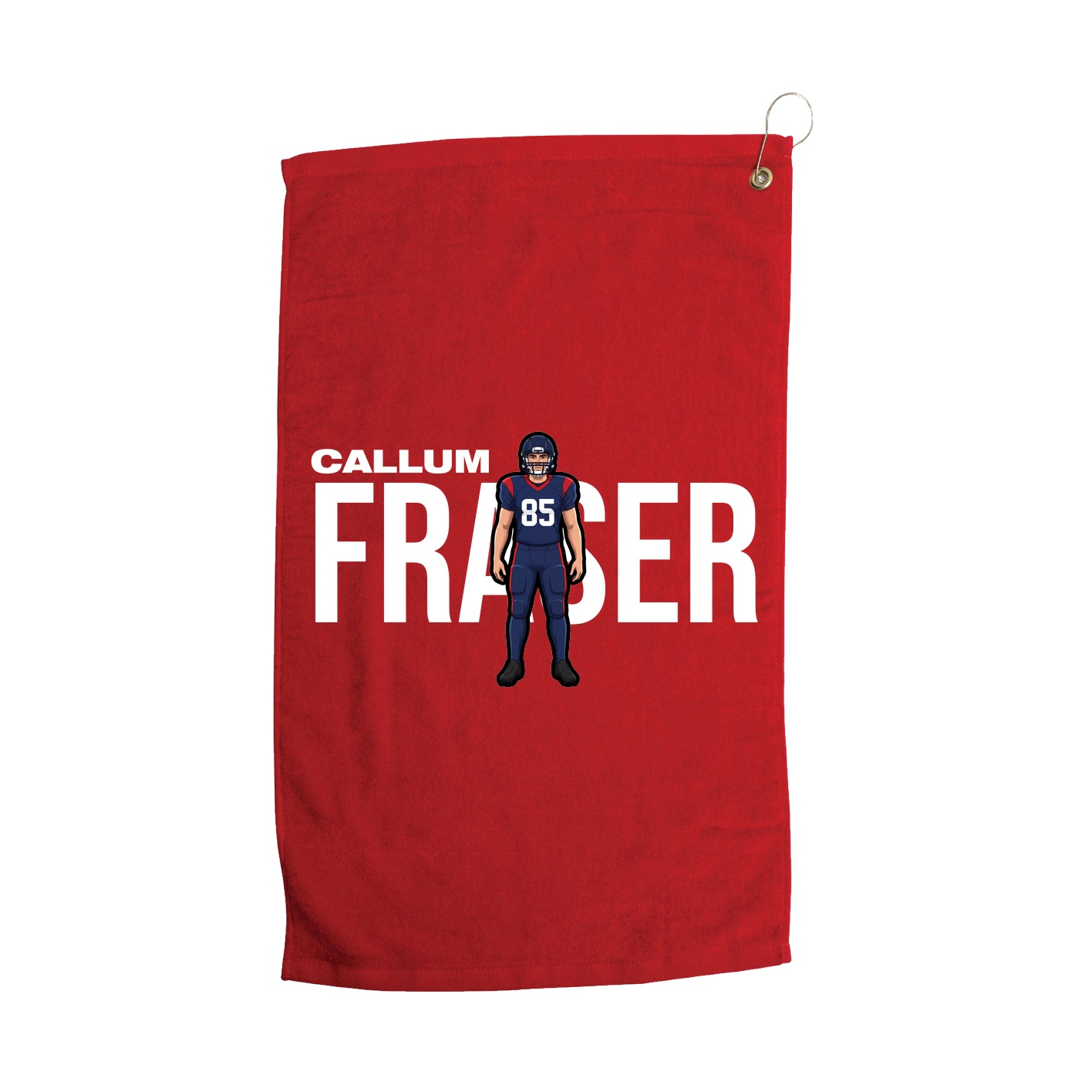 Golf Towel — Player Name in Red
