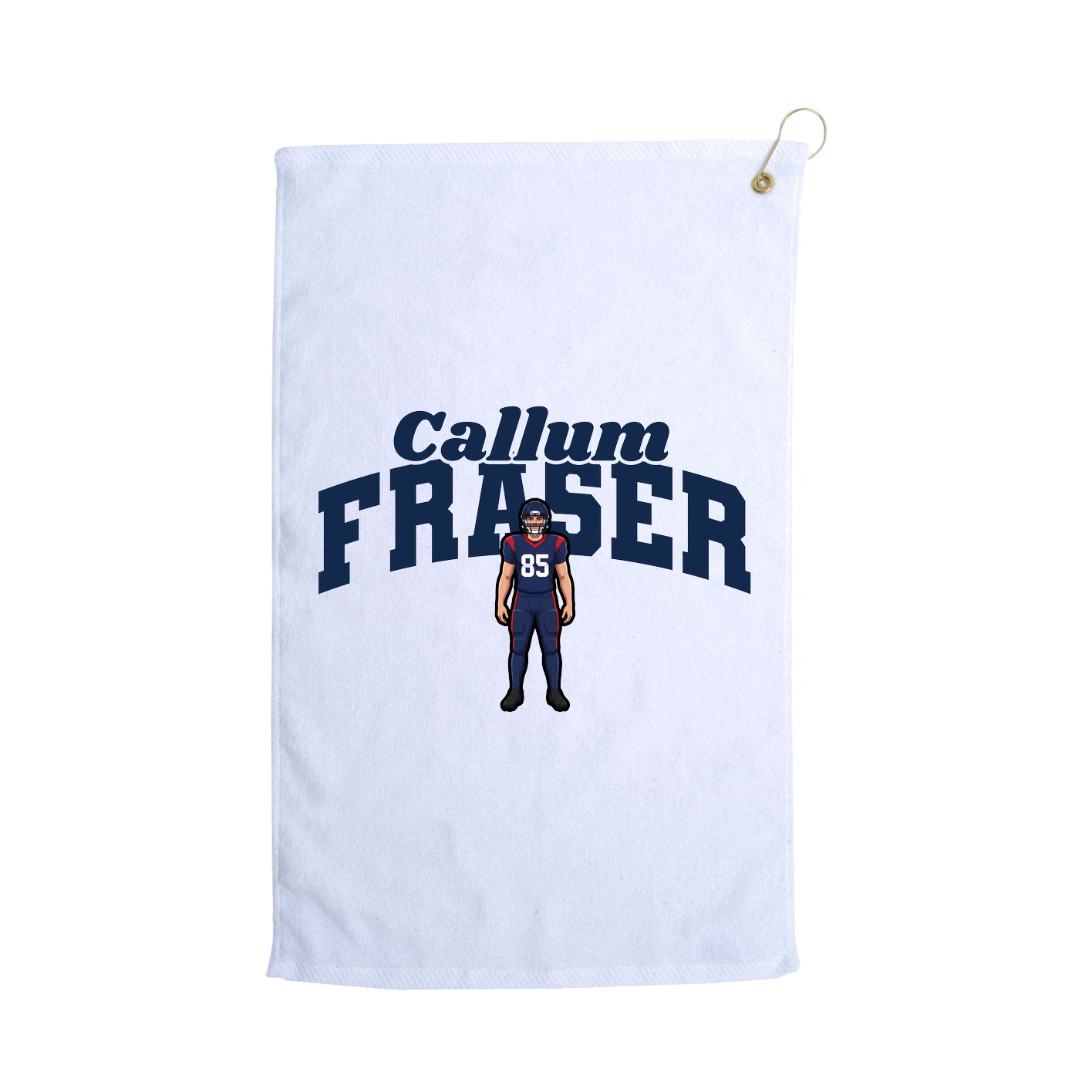 Golf Towel — Signature Arch in White