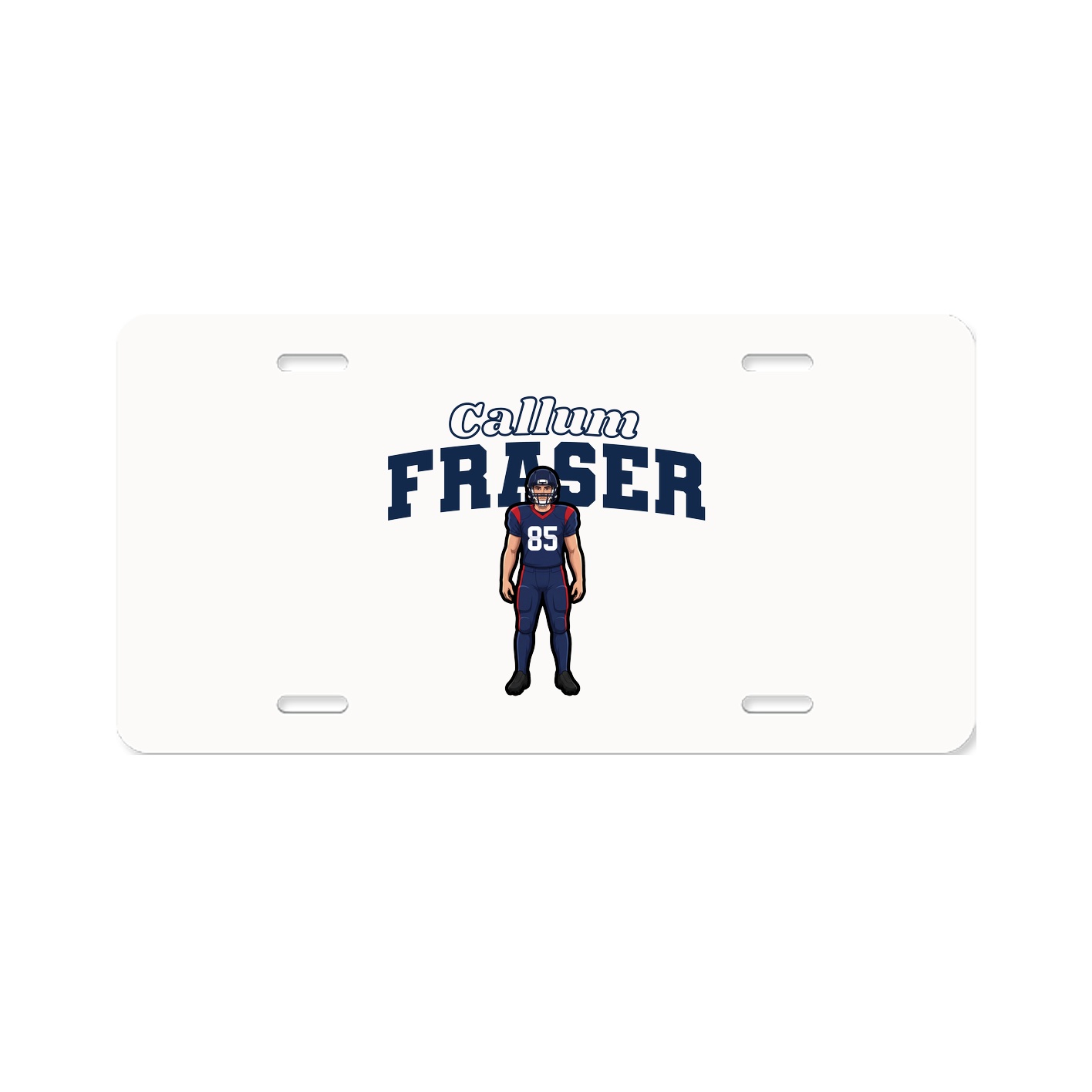 License Plate — Name Arch in Classic