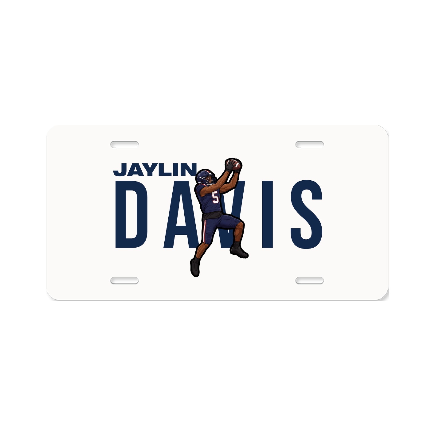 License Plate — Player Name in Classic