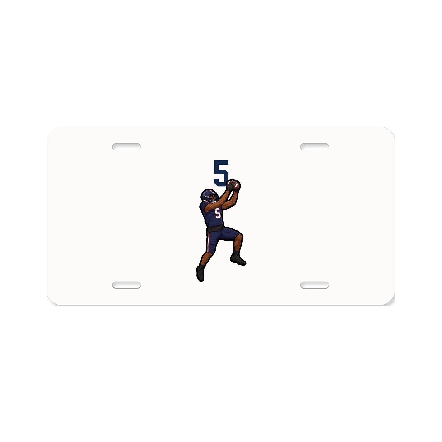 License Plate — Number Top in Classic