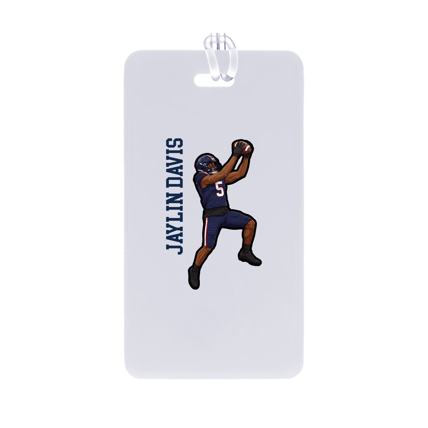 Bag Tag — Name Vertical in Classic
