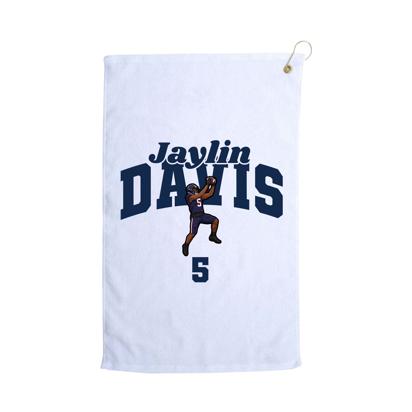 Golf Towel — Signature Arch in White