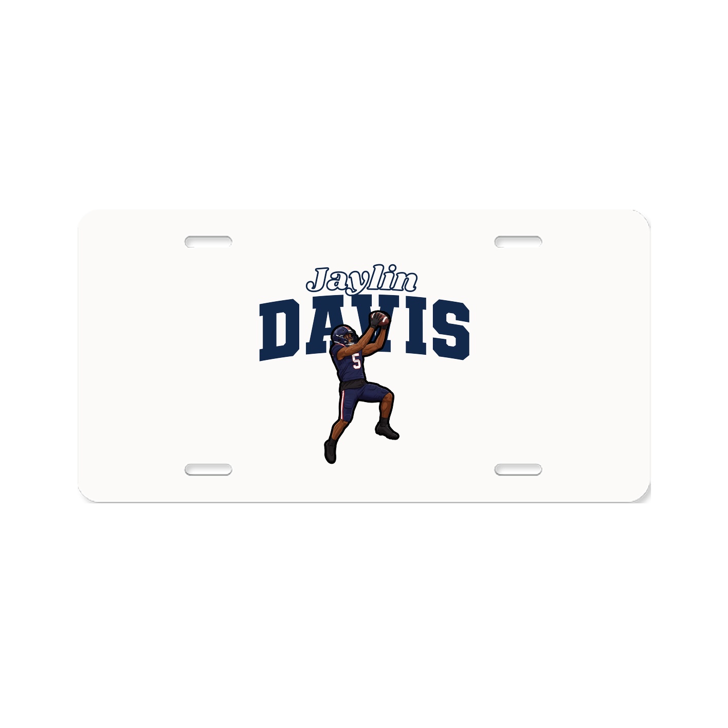 License Plate — Name Arch in Classic