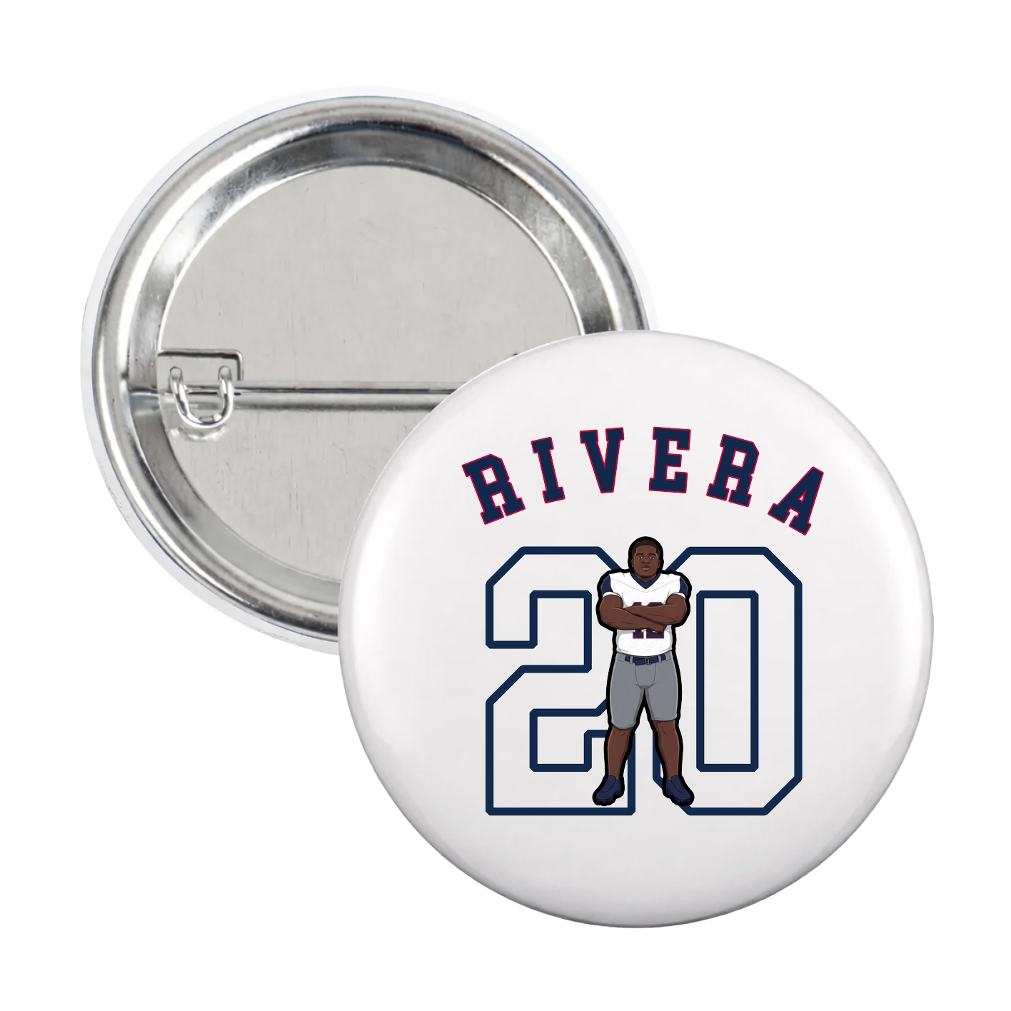 Game Day Button — Shirsey Arch in White