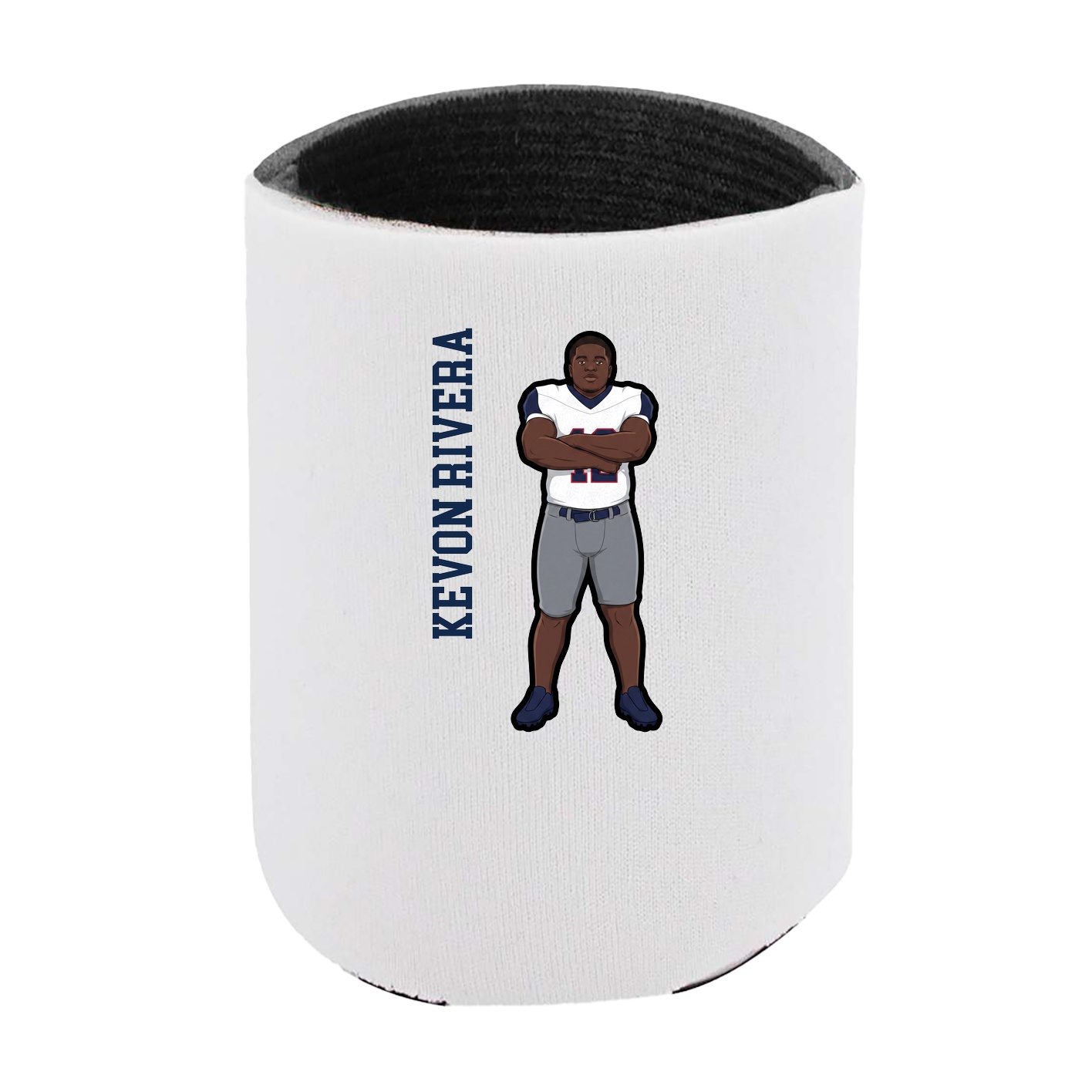 Can Holder — Name Vertical in White