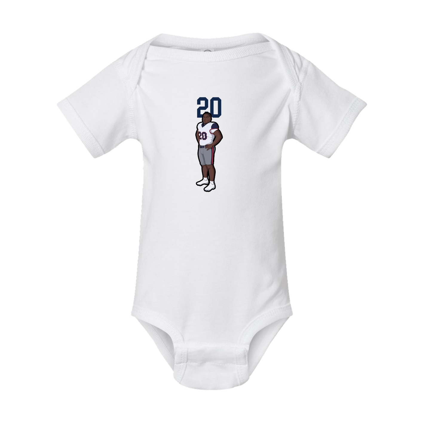 Baby Onesie — Number Top in White
