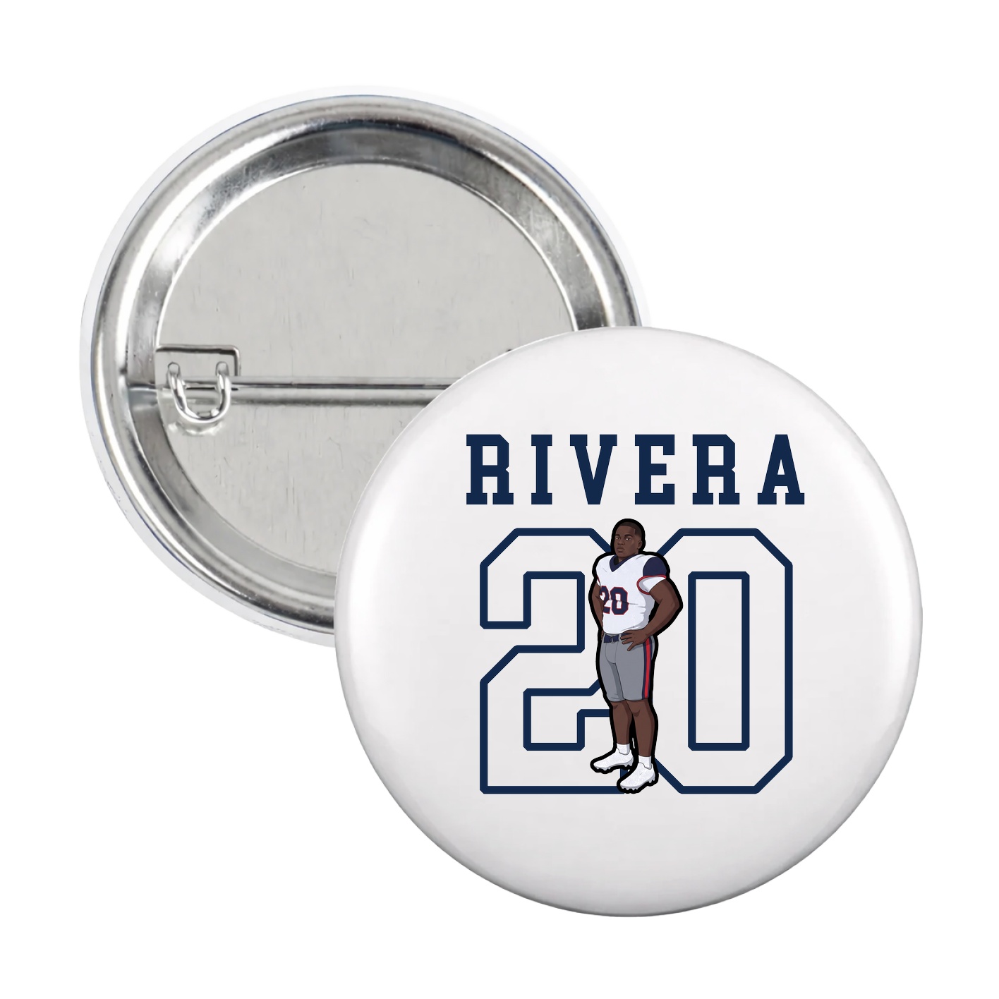 Game Day Button — Shirsey in White