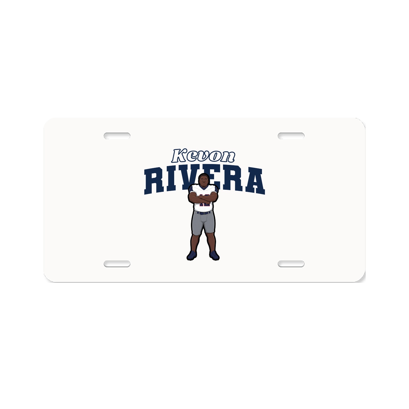 License Plate — Name Arch in Classic