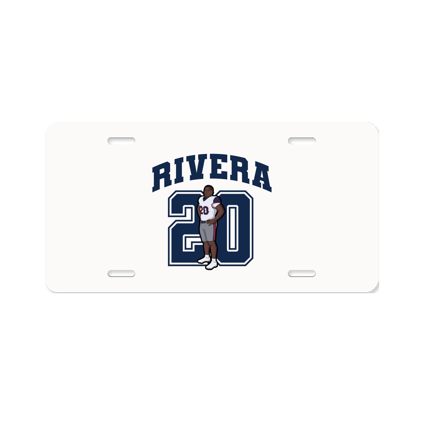 License Plate — Number in Classic