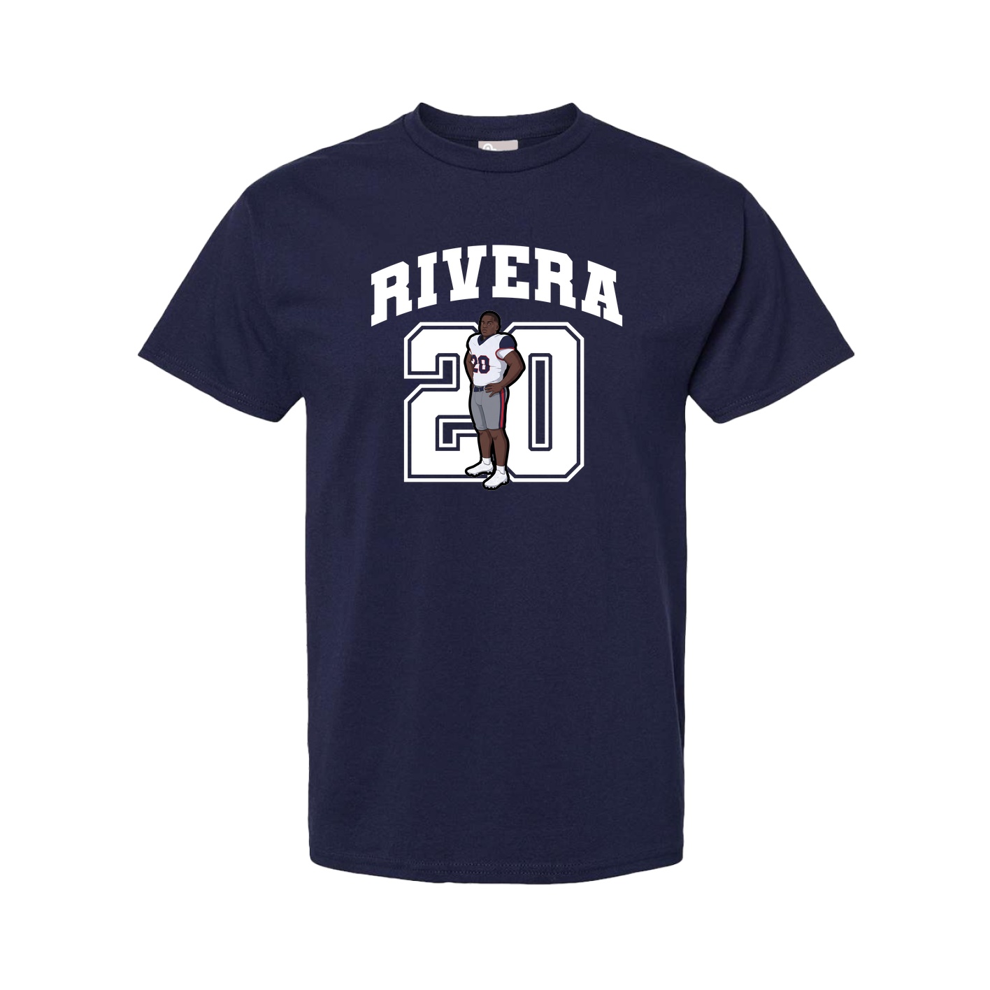Tee — Number in Navy