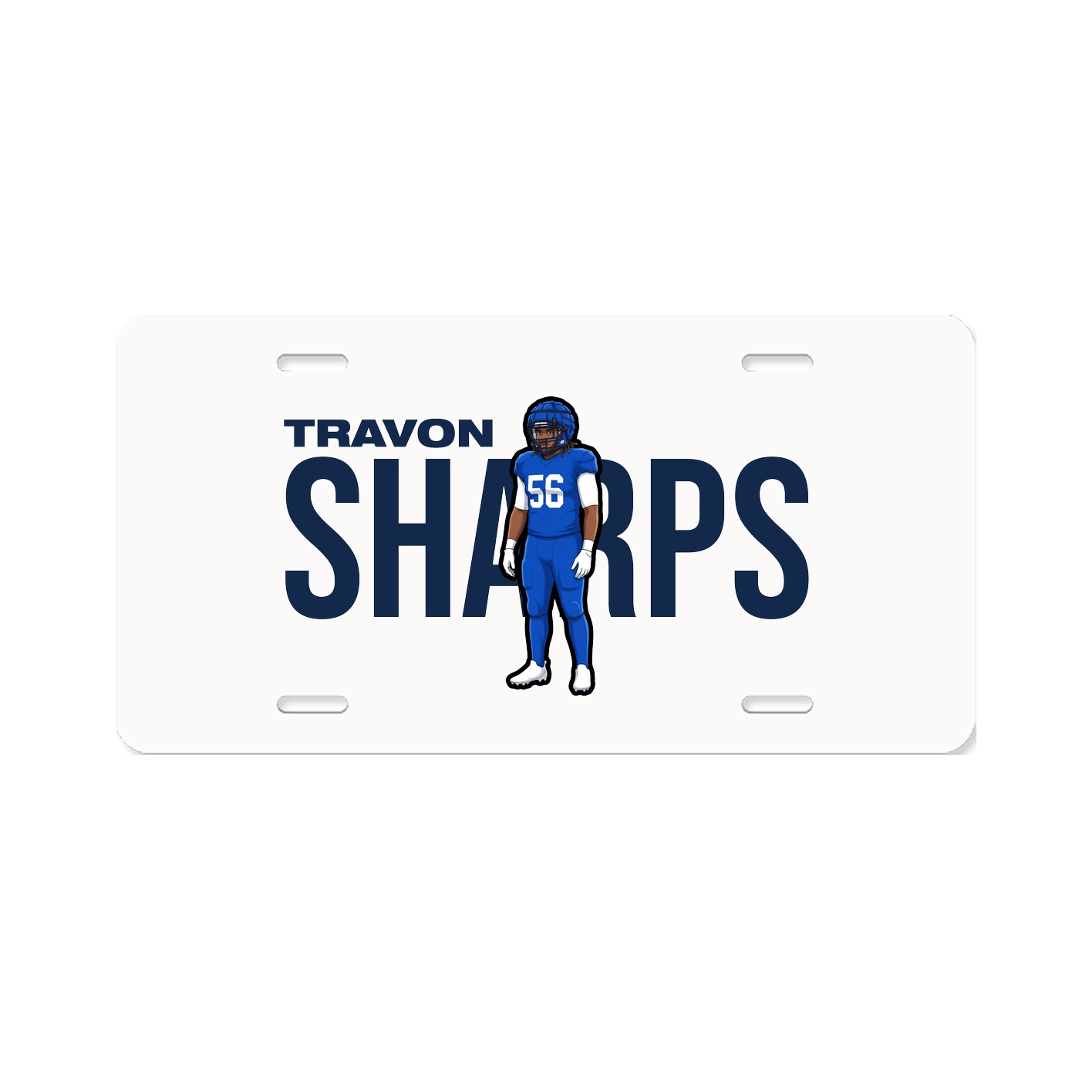License Plate — Player Name in Classic