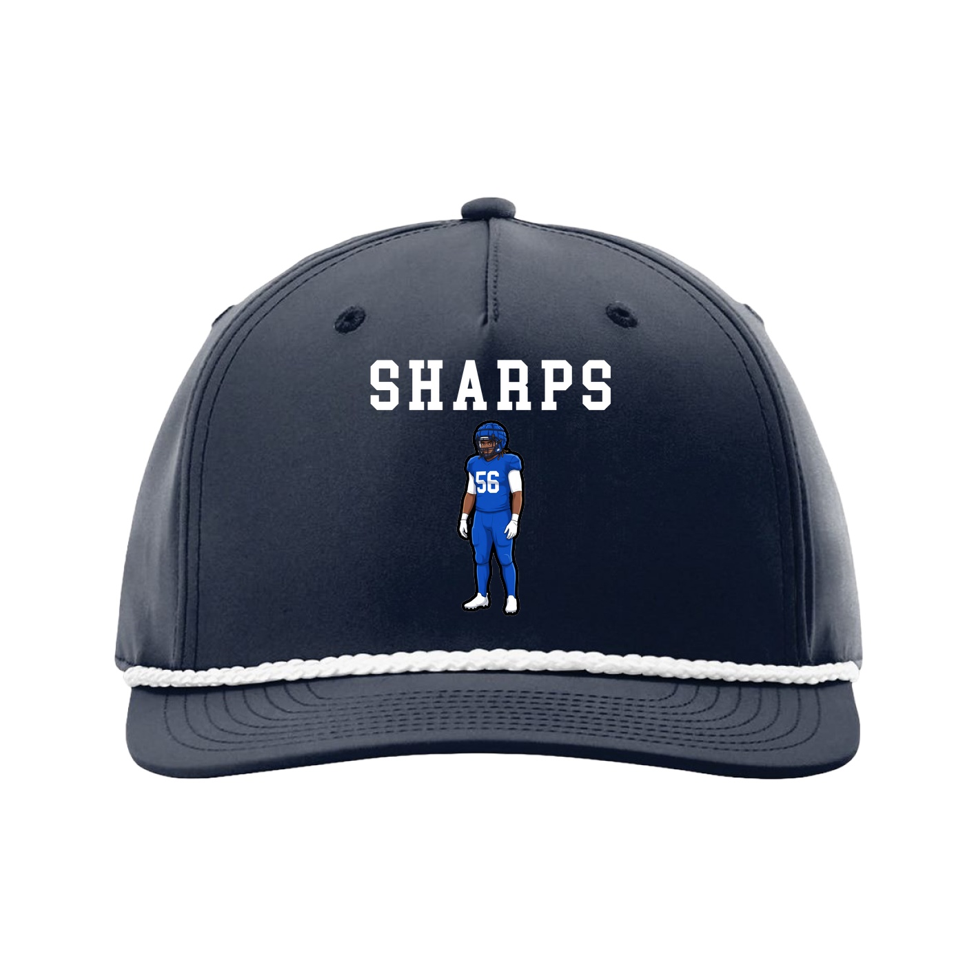 Five-Panel Classic Rope Cap — Shirsey in Navy