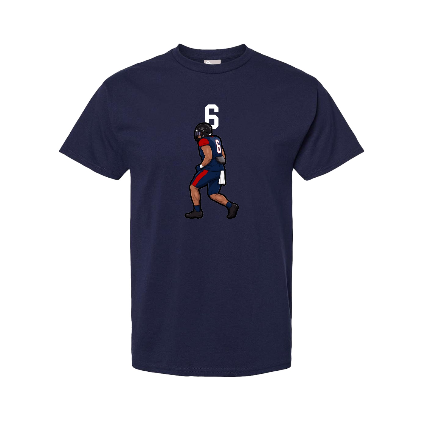 Tee — Number Top in Navy