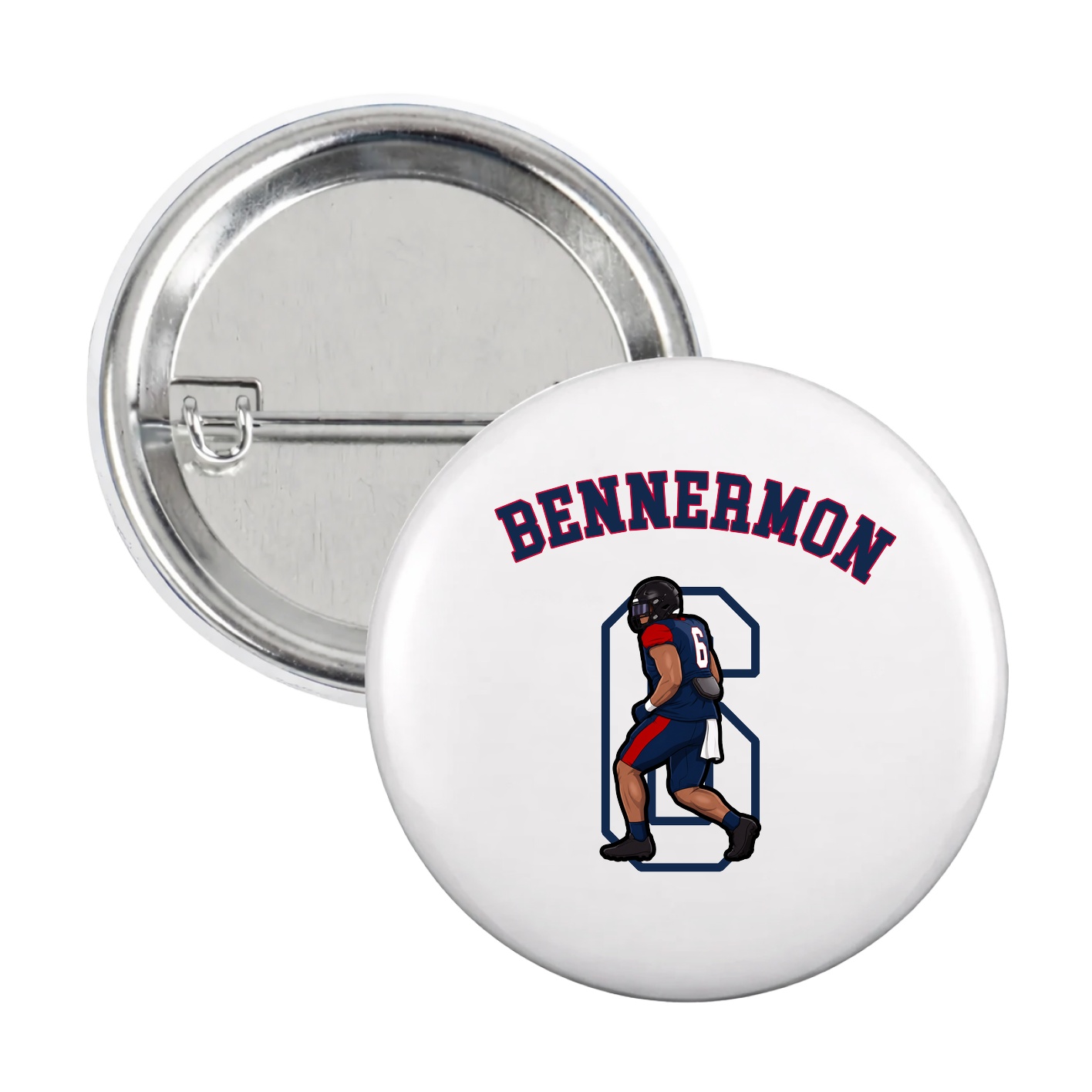 Game Day Button — Shirsey Arch in White