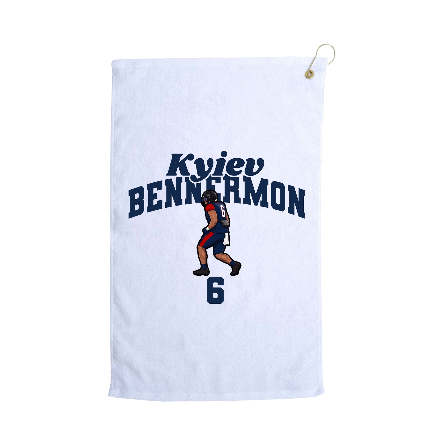 Golf Towel — Signature Arch in White