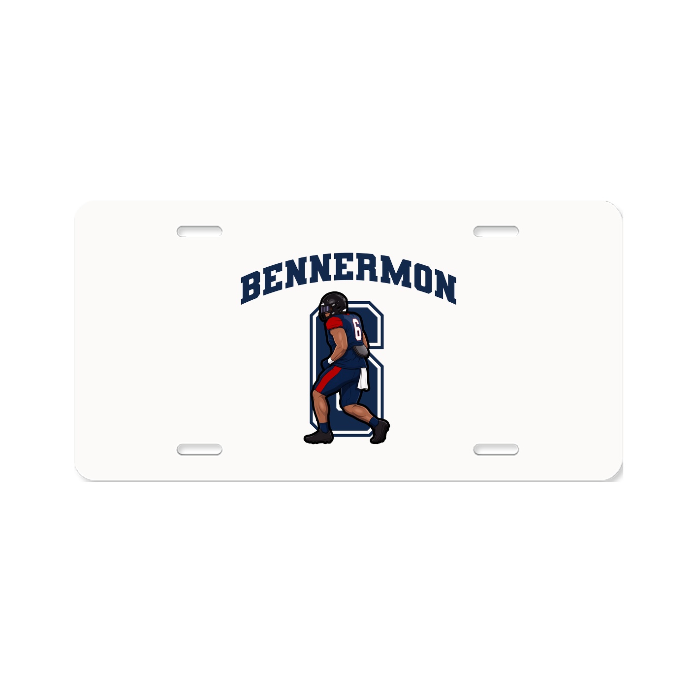 License Plate — Number in Classic