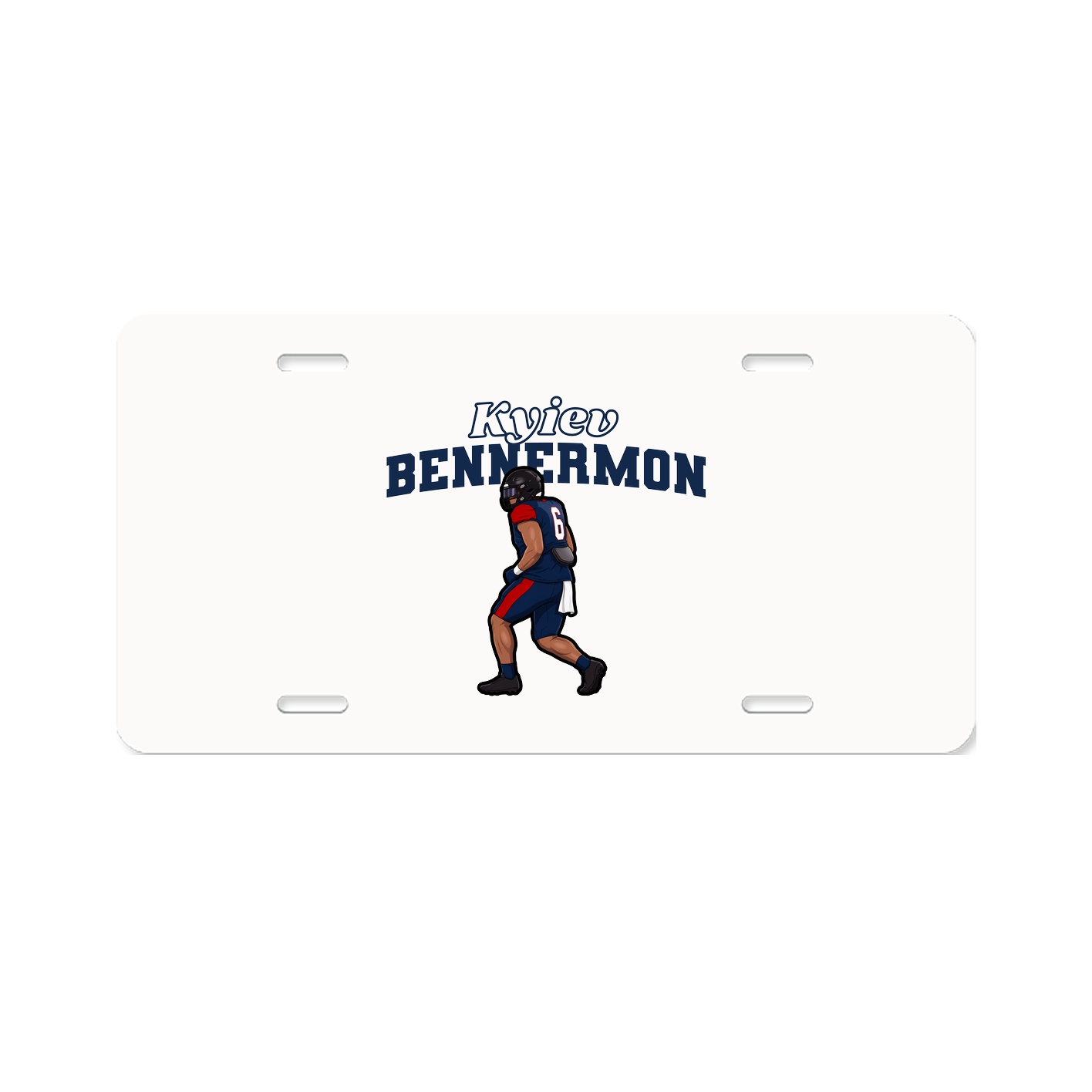 License Plate — Name Arch in Classic