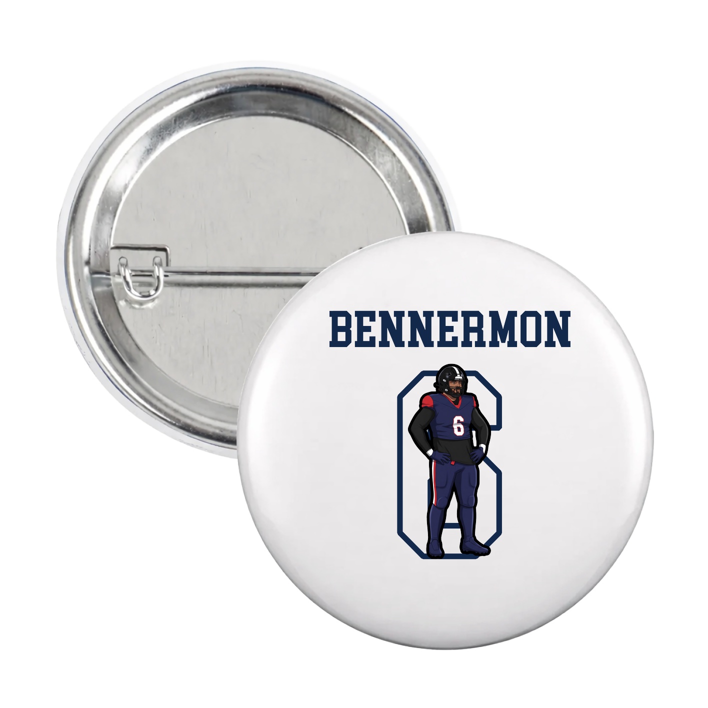 Game Day Button — Shirsey in White